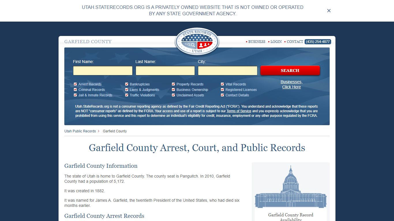 Garfield County Arrest, Court, and Public Records